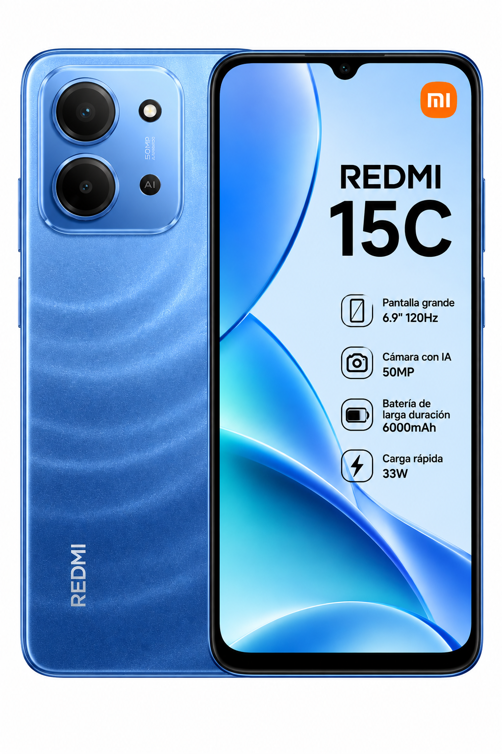 Xiaomi REDMI 15C 4G | 6000mAh, Cámara 50MP, 120Hz