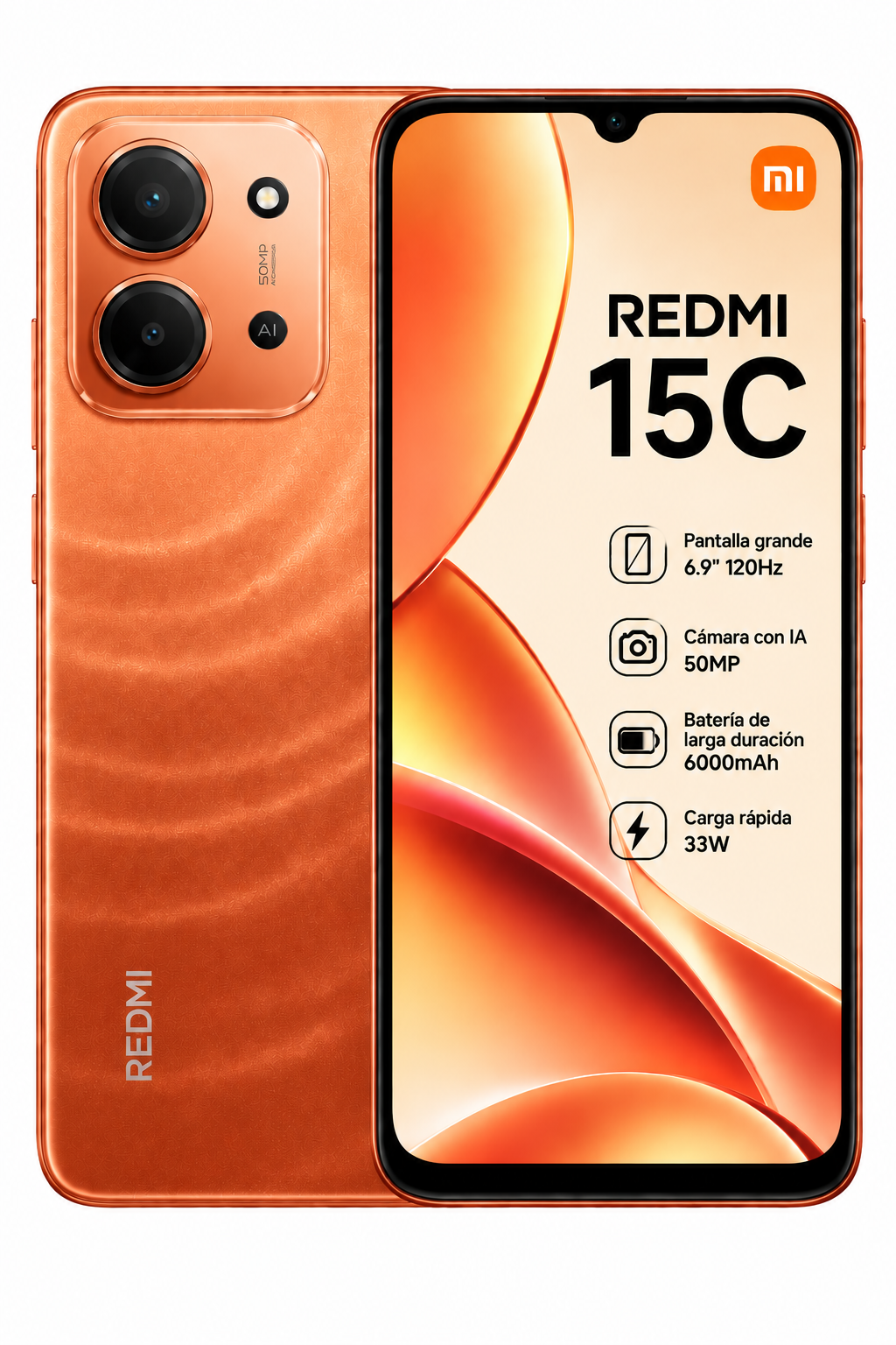 Xiaomi REDMI 15C 4G | 6000mAh, Cámara 50MP, 120Hz